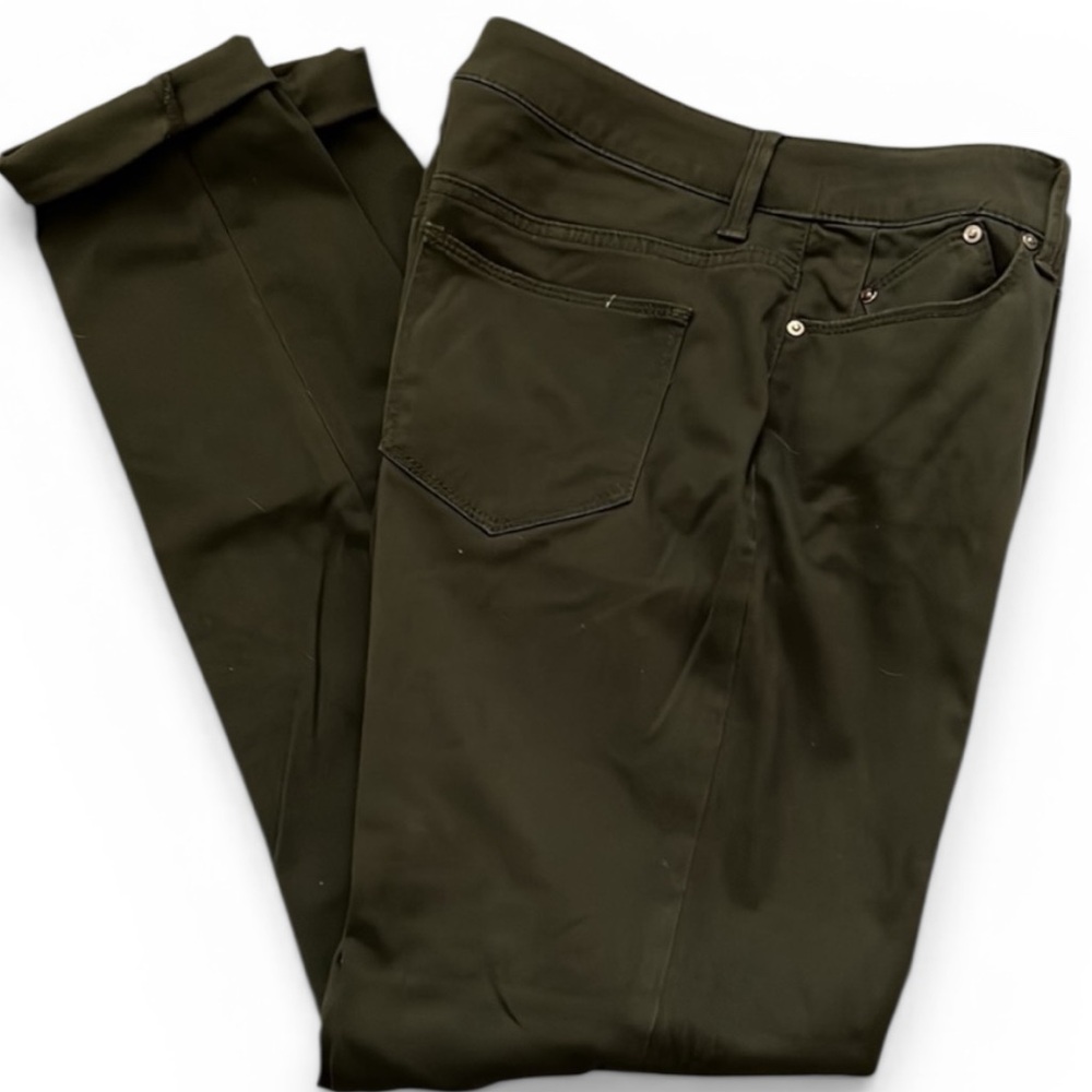 Chico’s military green five pocket stretch Jeggings Sz 2 Chico’s 00